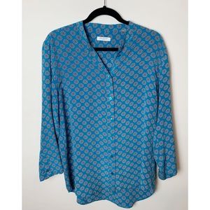 EQUIPMENT | Silk Print Button-up Blouse